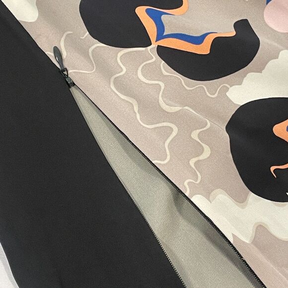 ~ Vtg 6 Diane Von Furstenberg Silk Dress Asami Print Graphic Abstract DVF Multi - Picture 13 of 16